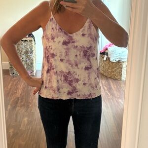 Purple Tie-Dye Tank Top